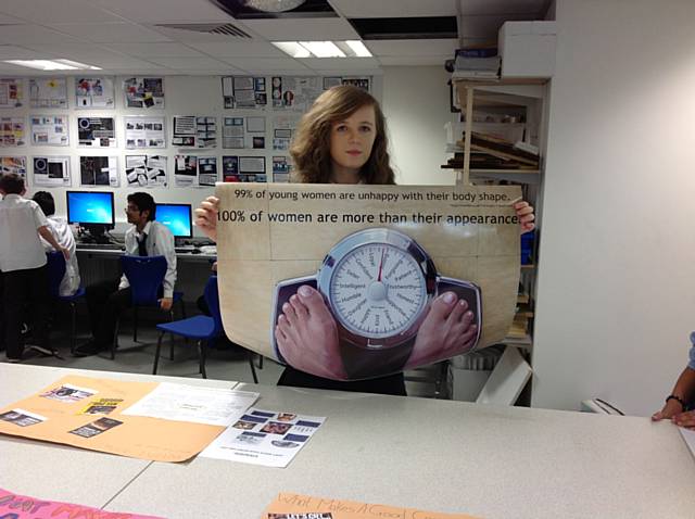 Amelia Gavin, Year 10 with her the finished poster