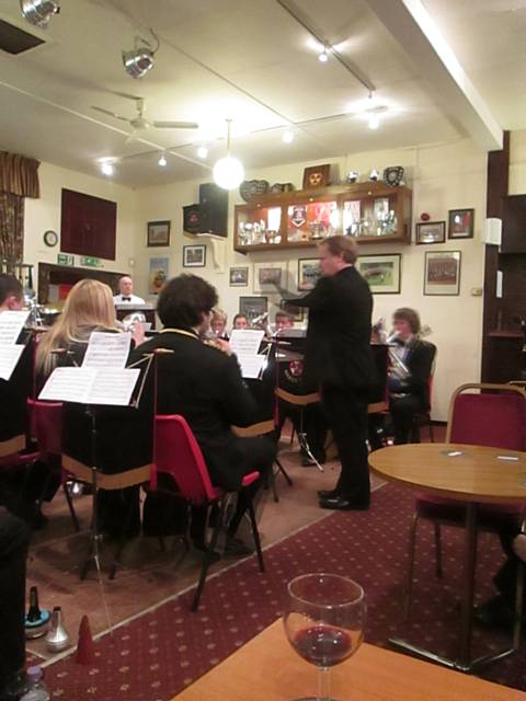 Milnrow Band in action