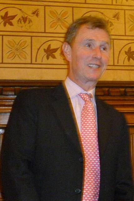 MP, Nigel Evans, Deputy Speaker in the House of Commons, at Simon Danczuk Dinner in the Town Hall 