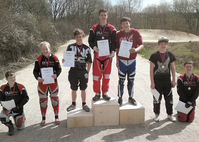 Roch Valley Raiders Go-Ride BMX race winners 14-16 years