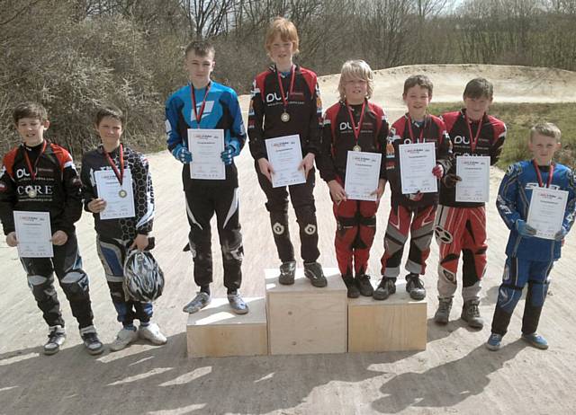 Roch Valley Raiders Go-Ride BMX race winners  11-13 years