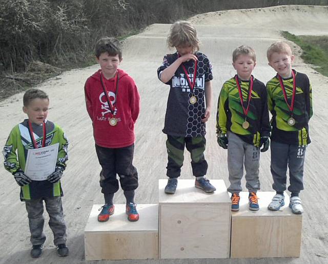 Roch Valley Raiders Go-Ride BMX race winners   under 6 years