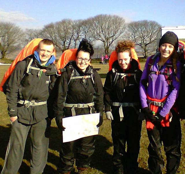 Siddal Moor GCSE Geography field visit group photo