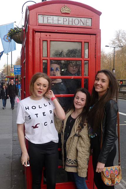 Siddal Moor students in London 