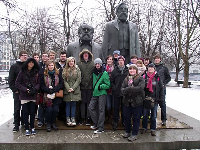 20 students Rochdale Sixth Form College in Berlin