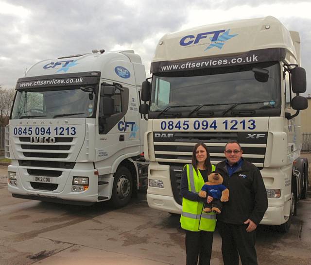 Distribution company CFT, Heywood have sponsored Sarah and Fiona