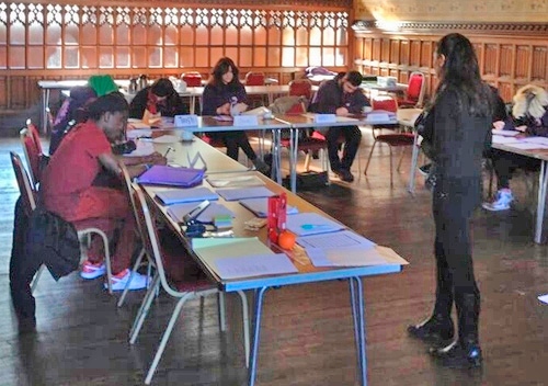 Natalie Kay facilitating Retail Ready People's retail training workshop at Rochdale Town Hall