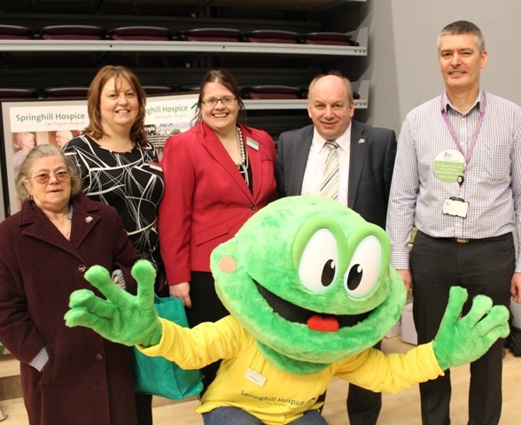 Springhill mascot Springy joins in the Charity of the Year celebrations