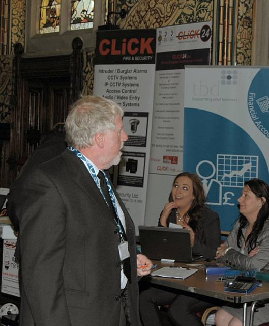 Councillor Allen Brett visits the stands