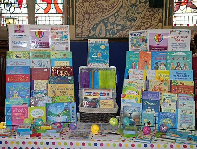 Usborne Books at Home stand