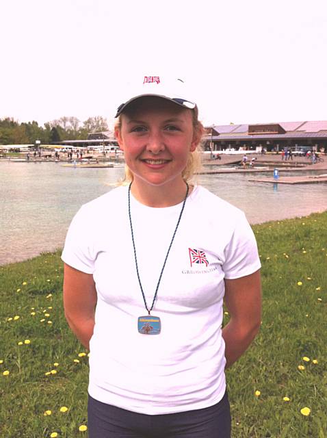 Jess Leyden scooped two gold medals at the Munich Junior International Regatta 