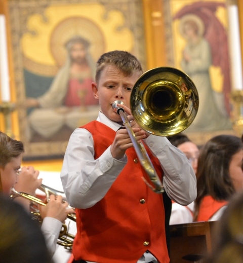 Wardle High School Junior Band and Training Band performed a concert at St Paul's Church, Norden