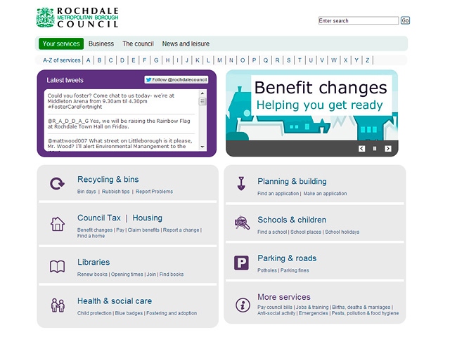 Rochdale Council Website