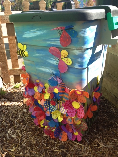 Pupils from St Edward's CE Primary School, decorated bin proved to be blooming marvellous as the judges panel awarded them first prize in the under 11s category