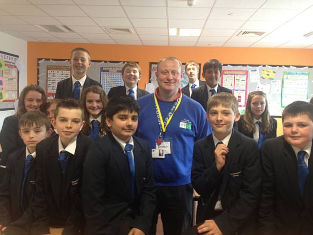 Dave Godley with the Y7SF class