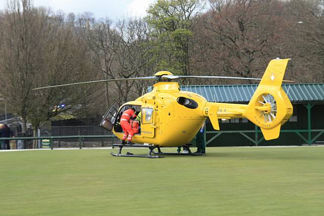 A three-year-old boy is in a critical condition following a collision on Wednesday 1 May 2013, on Queens Park Road, Heywood