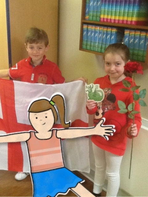 Flat Stanley on St George's Day