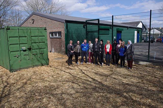 Team with staff from Springvale and Groundwork
