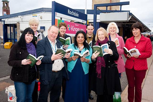 The World Book Night at Rochdale train station