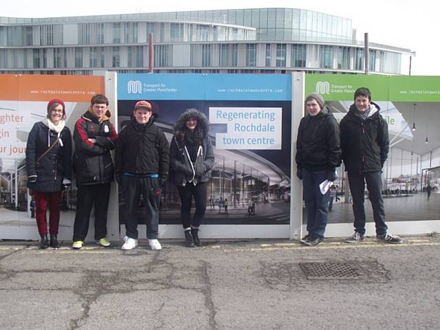 27 students from Rochdale Sixth Form College took to the streets of Greater Manchester to look at regeneration projects of towns