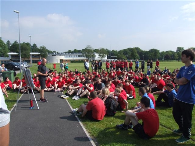 Athletic students at Hopwood Hall College donned their running shoes to raise £3000 in memory of former pupil Drummer Lee Rigby 