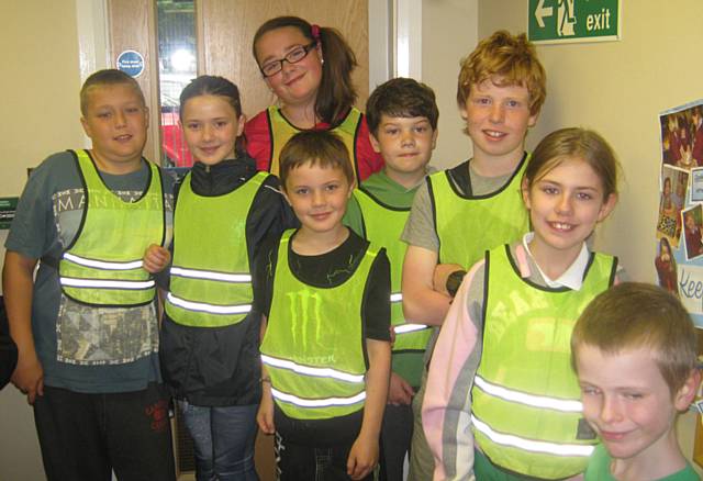 The children about to set off for cross country