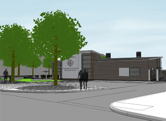 Image of the new St Andrew’s Methodist and United Reformed Church 