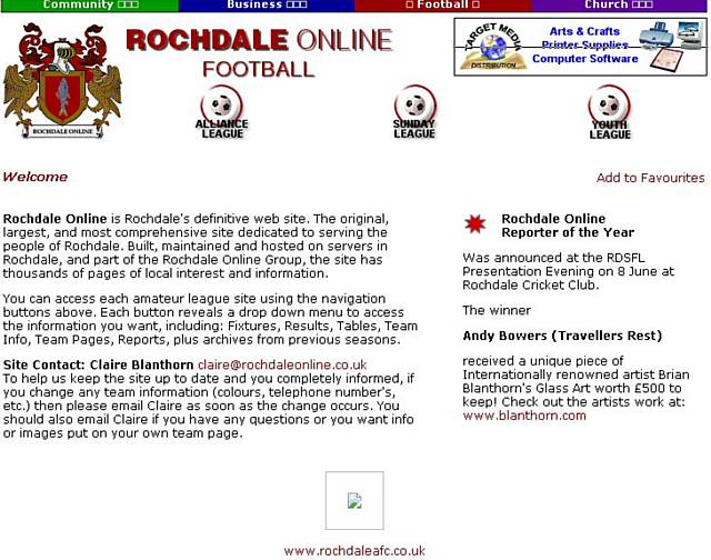 Rochdale Online Football 2002