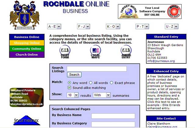 Rochdale Online Business launched April 2001