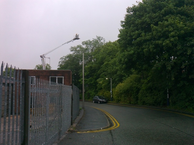 Old engineering firm W.R Anderton building, Maltings Lane, near Castleton railway station is on fire