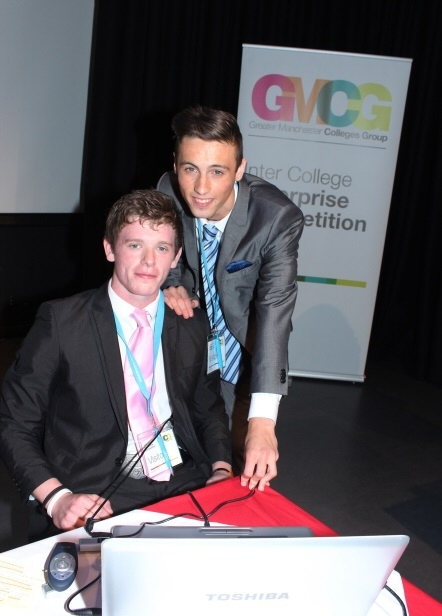 James Coles and Luke Mitchell at the GMCG Inter College Enterprise Competition
