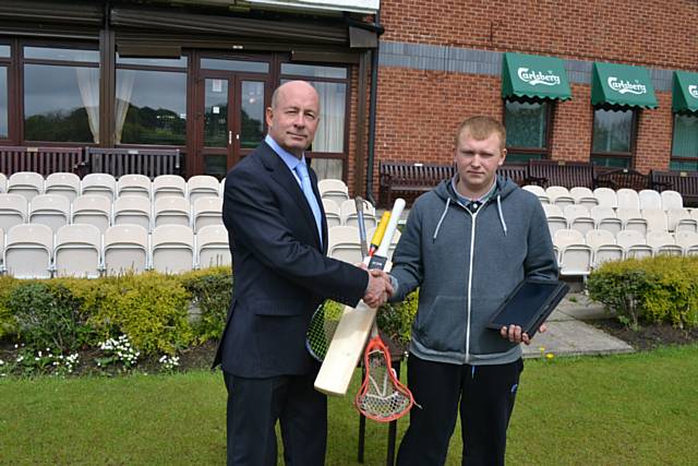 Allan Collingwood, President of the Club (left) and Brandon Keating (right) outside the Club