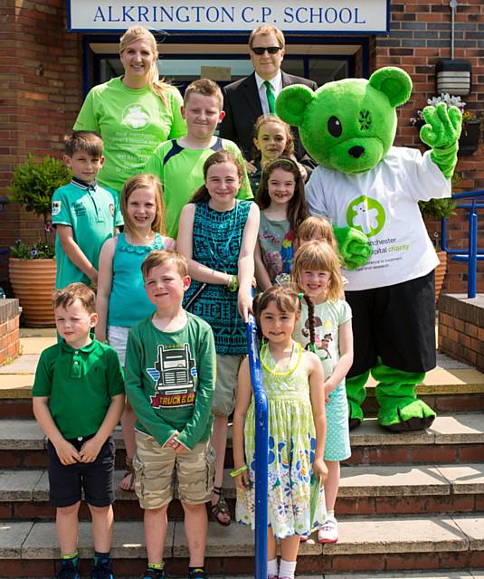 Rebecca Adlington visiting Alkrington Primary School