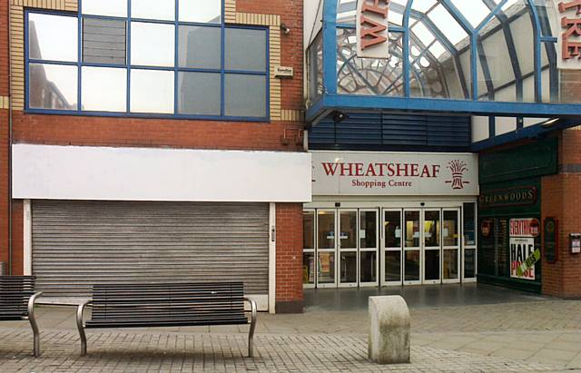 Seven empty units in the Wheatsheaf Centre -  twelve on Yorkshire Street