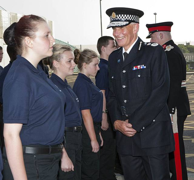 Passing out parade for GMP cadets
