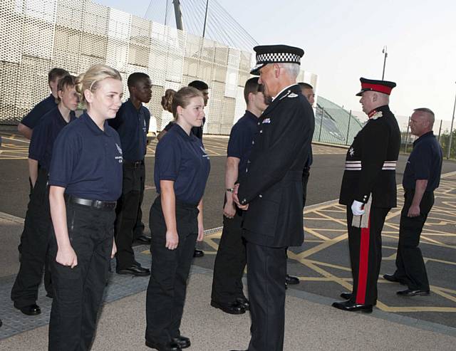 Passing out parade for GMP cadets
