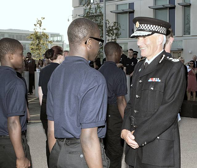 Passing out parade for GMP cadets
