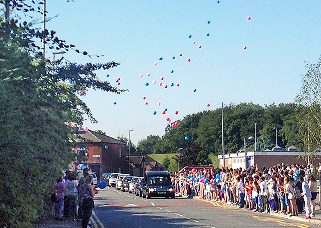 Lizzie Andrews funeral procession 