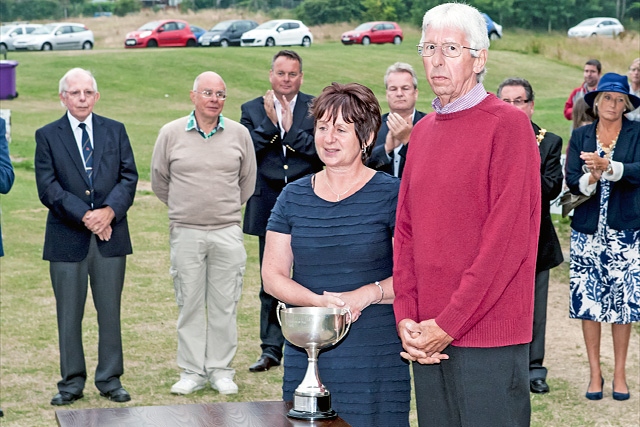 The parents of the late Tom Hardman<br />Rochdale CC v Littleborough CC - Tom Hardman Cup Final