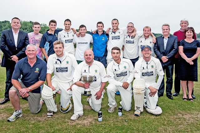 The winning Rochdale team<br />Rochdale CC v Littleborough CC - Tom Hardman Cup Final