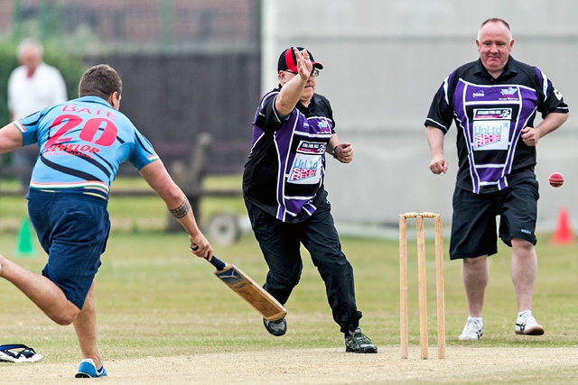 Rochdale Hornets players v 'The Swarm' - Hornets' supporters