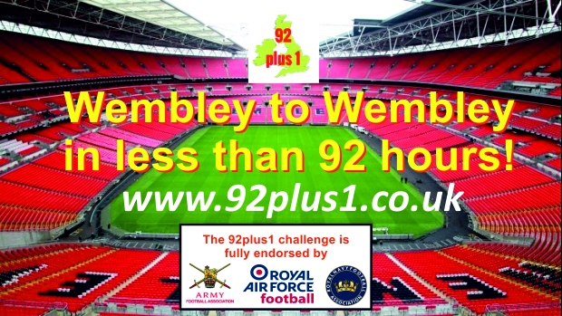 Four men are taking on the challenge of visiting 92 football clubs in 92 hours 