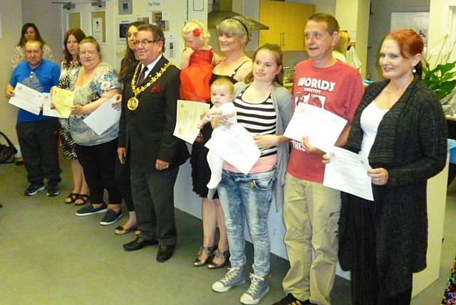 Rochdale Connections Trust presentation evening for those who had completed some of the training courses