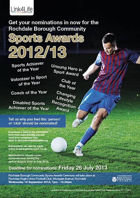 Rochdale Borough Sports Awards Nominations