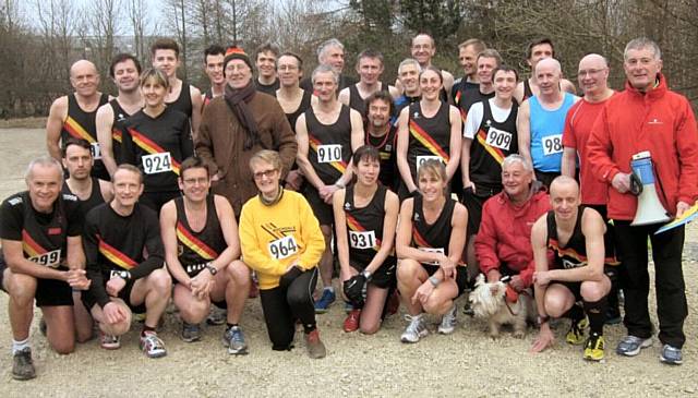 Joe Salt at his 80th birthday 5K race with Rochdale Harriers
