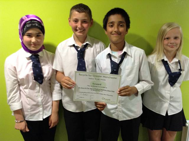 Recycling Award for Matthew Moss School
