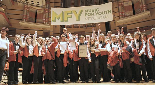 Wardle High School Youth Band awarded Schools Brass Bands Certificate of Achievement for Performance Practice