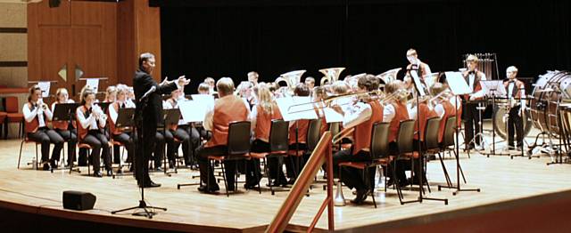 Wardle High School Youth Band performing at the Music For Youth National Festival