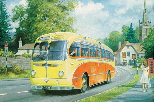 Yelloway Coach from the 1950s