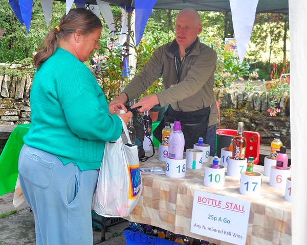 Bottle stall at the Charity Fete